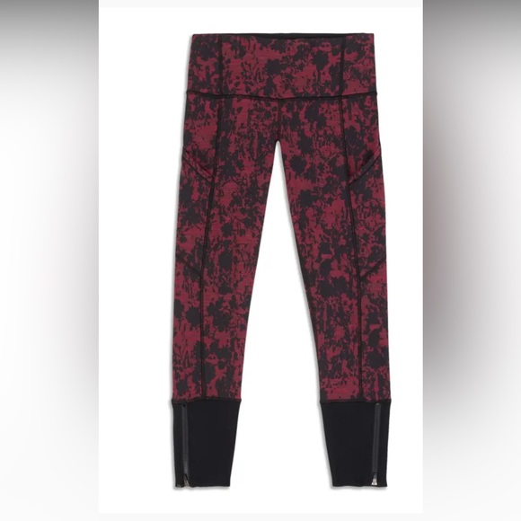 Lululemon Athletica Rebel runner mid rise crop - Picture 1 of 5